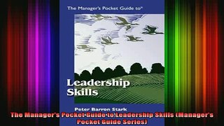 READ book  The Managers Pocket Guide to Leadership Skills Managers Pocket Guide Series Full EBook