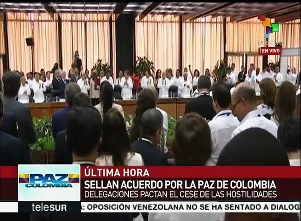 Gobierno de Colombia y FARC-EP firman acuerdo histórico de paz
