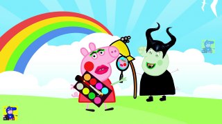 Peppa Pig Makeup #Peppa Pig doing make-up for a witch #Wheels on the bus new episode Parody