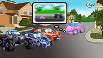 Eğlenceli çocuk filmi - Akıllı arabalar - Yarış Arabası ve Monster Truck - Eğitici çizgi filmleri