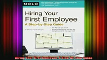 READ book  Hiring Your First Employee A Stepbystep Guide Full EBook