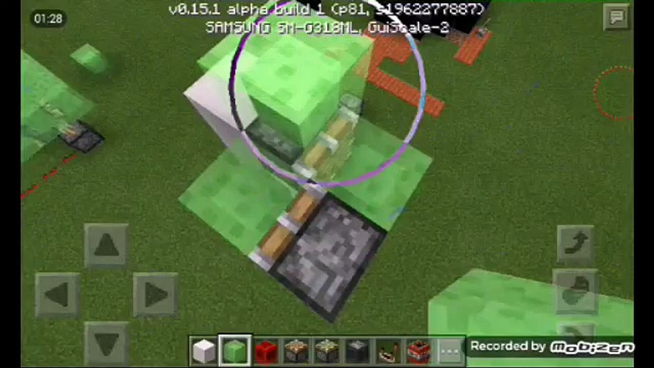 minecraft pe 0.15.1 -- construções de redstone  -- avião