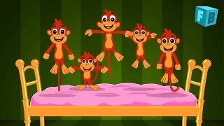 Five Little Monkeys Jumping On The Bed  Children Nursery Rhyme  Songs