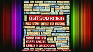 READ FREE FULL EBOOK DOWNLOAD  Outsourcing All You Need To Know Full Free