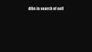 Read Book dibs in search of self ebook textbooks
