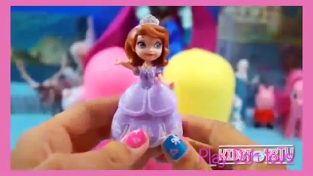 spongebob play doh kinder surprise eggs sofia the first peppa pig frozen