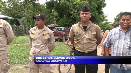 Bomberos llevan agua a colonias cholomeñas
