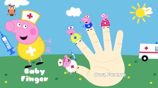 Peppa Pig Playing as Doctors and Nurses Daddy Finger Song | Nursery rhyme collection and m