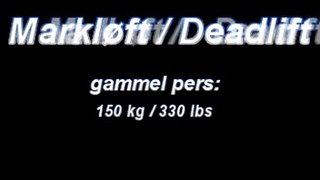 (25) markløft deadlift 160 kg 352 lbs