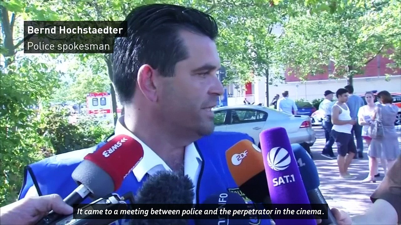 Masked gunman shot in Germany