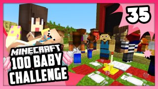ALL MY KIDS ARE LAZY! - Minecraft: 100 Baby Challenge - EP 35