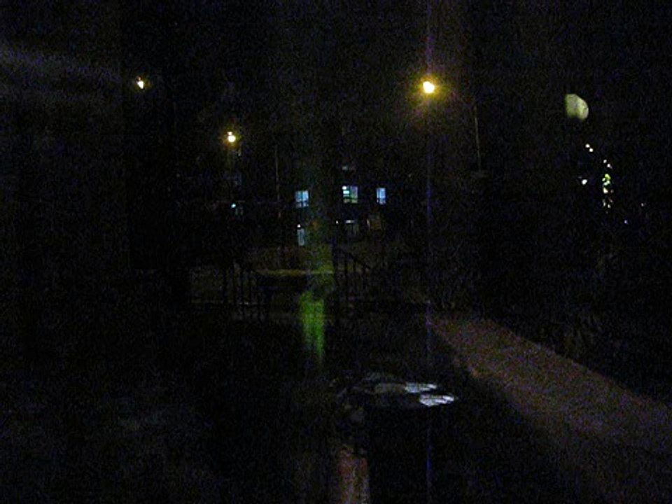 Sheridan and Chase through glass - Rogers Park 2/26/2010