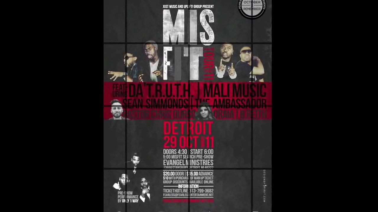 Misfit Tour Detroit 10/29/11 Ft. Mali Music, DA T.R.U.T.H, & More