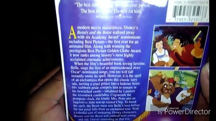 Beauty and the Beast VHS/Laserdisc Languages
