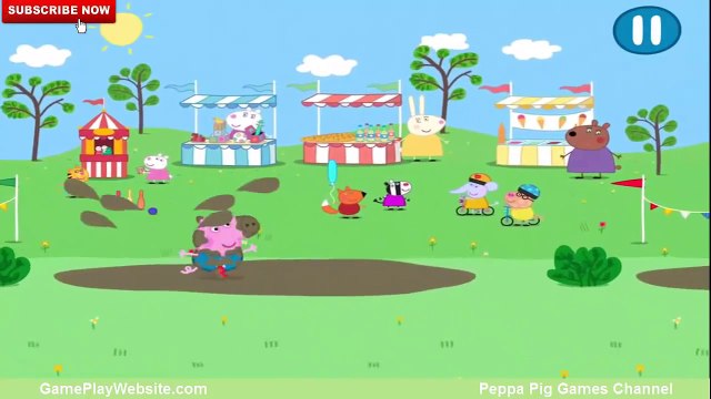 Peppa Pig in English Game - Daddy Pig's Muddy Puddle Jump - iOS Two Player Mode Gameplay