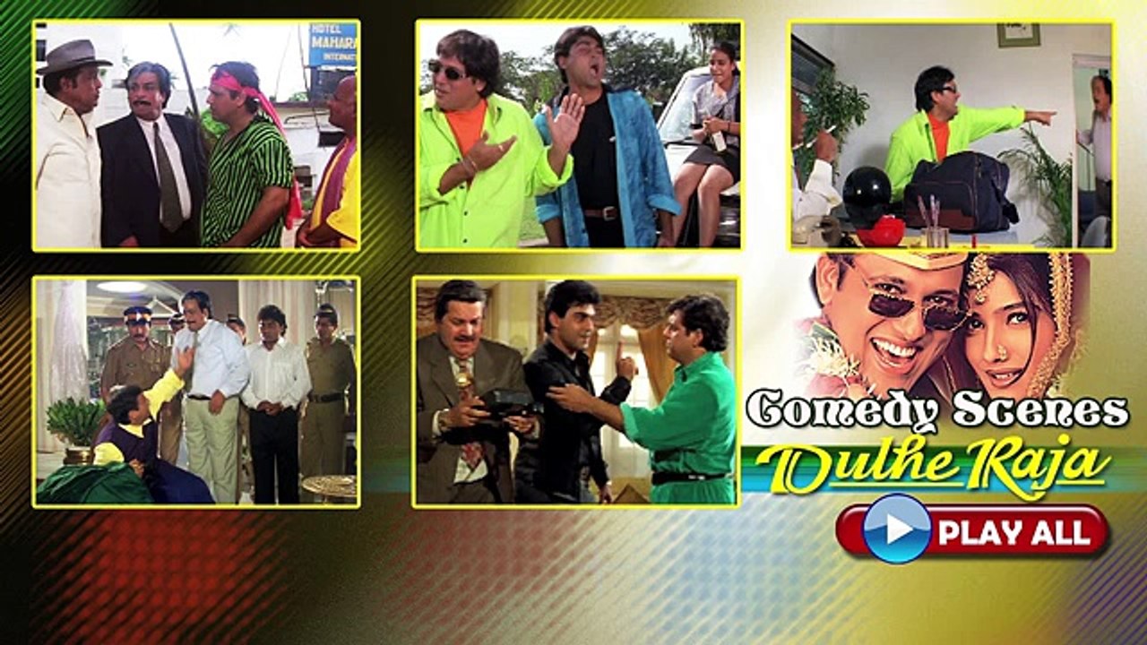 Govinda, Kader Khan Best Comedy Scenes, Dulhe Raja just watch and enjoy