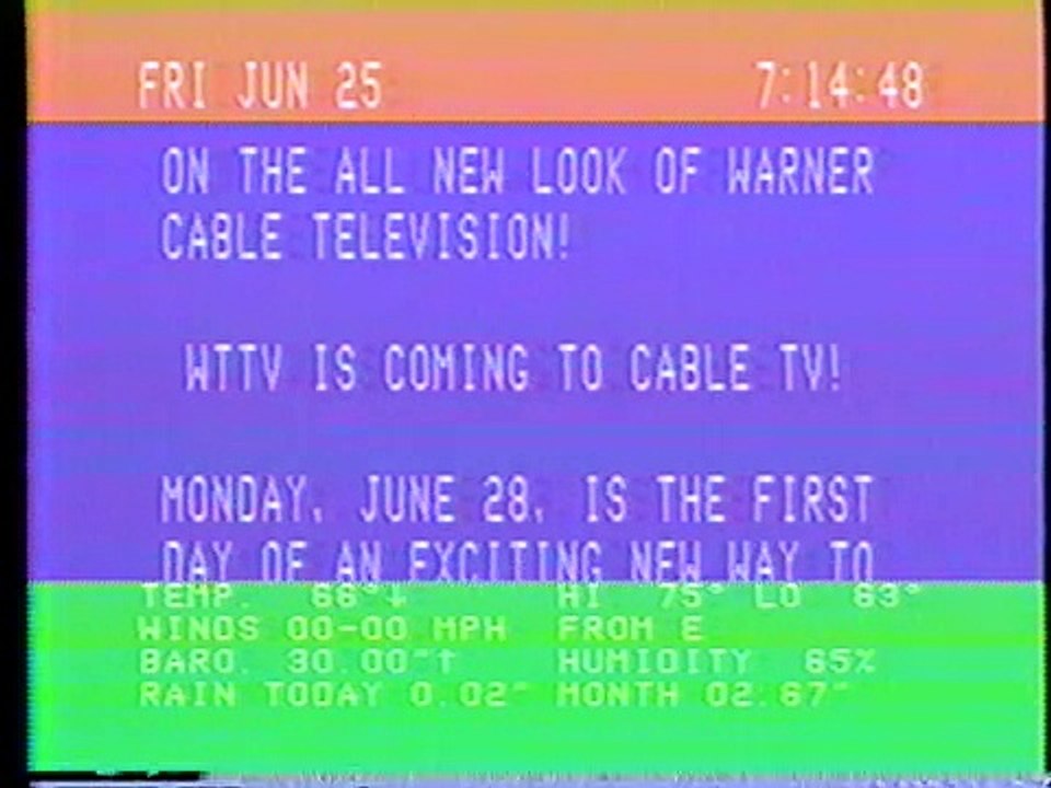 Warner Cable Teletype - June 25, 1976 - Columbus, Ohio!