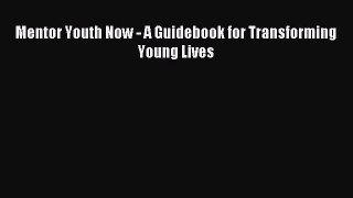 Download Mentor Youth Now - A Guidebook for Transforming Young Lives E-Book Free