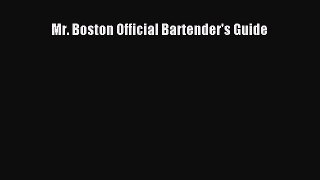 Read Mr. Boston Official Bartender's Guide Ebook Free