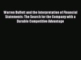 Read Warren Buffett and the Interpretation of Financial Statements: The Search for the Company