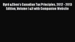 Read Byrd &Chen's Canadian Tax Principles 2012 - 2013 Edition Volume I &II with Companion Website