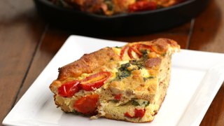 Как приготовить Пицу из сухарей...Make-Ahead Egg & Tomato Strata