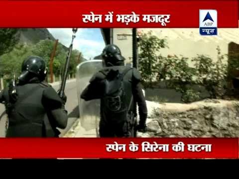 Spanish coal miners clash with police