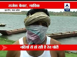 Illegal mining of sand continues in Khargone