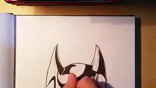 Batman Begins Inking/ Colouring