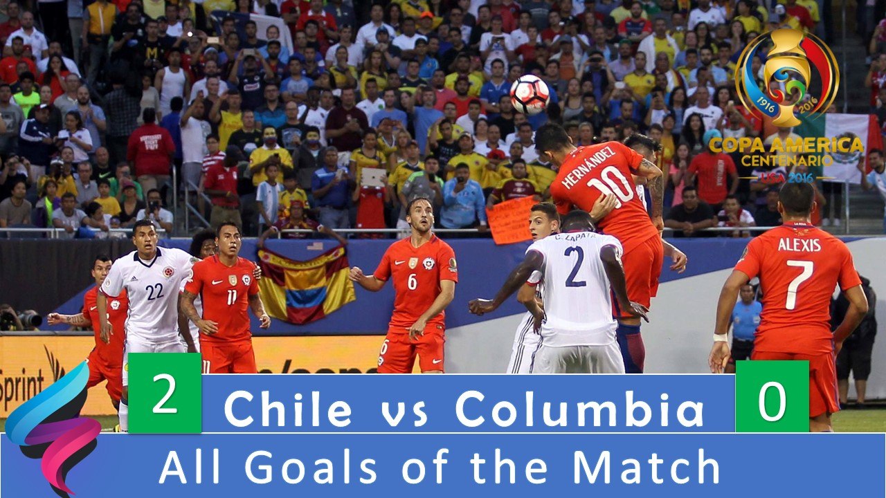 All Goals Columbia vs Chile 0-2  Copa America 2016