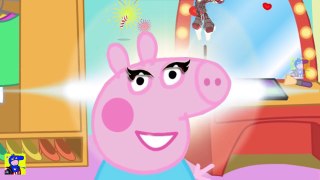Peppa Pig Makeup Beautiful colorful dress Beauty story Wheels on the bus and Nursery Rhymes Parody