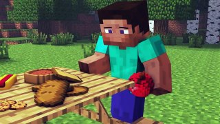 Minecraft songs com vs steve the i keep funning mincraft song