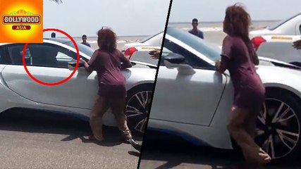 Shahrukh Khan's BMW Stopped By A Homeless Woman In Mumbai | Video | Bollywood Asia