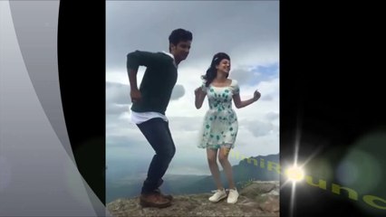 Kajal Aggarwal and Jiiva Jumping on Mountain.