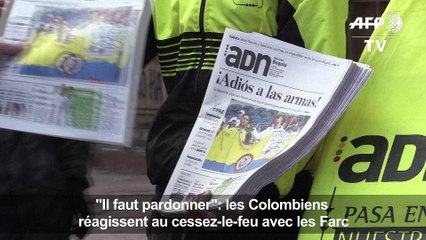 "Il faut pardonner": les Colombiens réagissent au cessez-le-feu