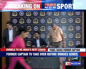 Anil Kumble Named Team India head Coach