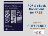 Cancer Modelling and Simulation Chapman & Hall CRC Mathematical and Computational Biology