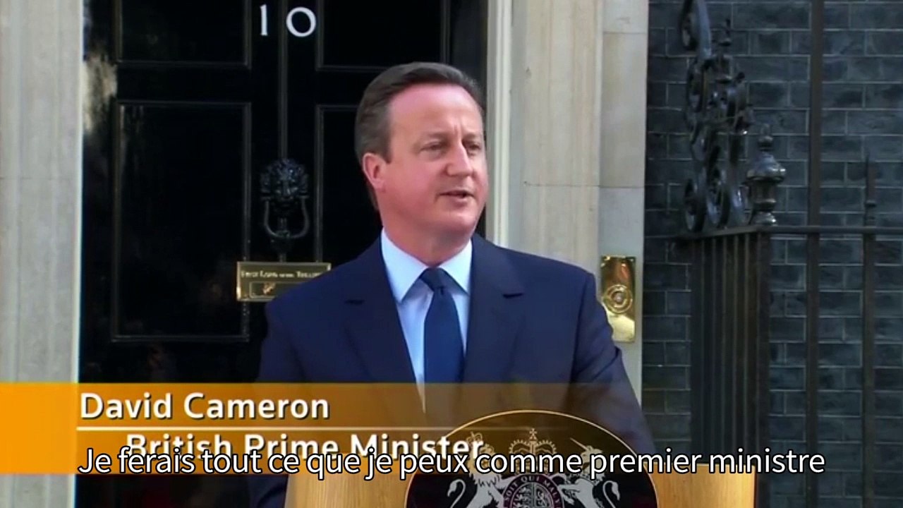 David Cameron annonce sa démission