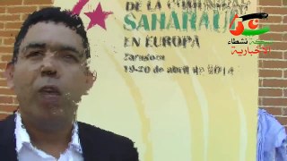 تصريح محمد الجماني رئيس جمعية المهاجرين الصحراويين باراغون 19/04/2014
