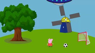 Peppa Pig vs Spiderman vs Alien Ufo - Peppa Pig crying en español episodes New Cartoon 2016