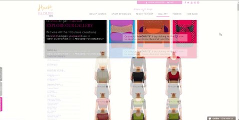 Customizing an existing blouse design on houseofblouse.com