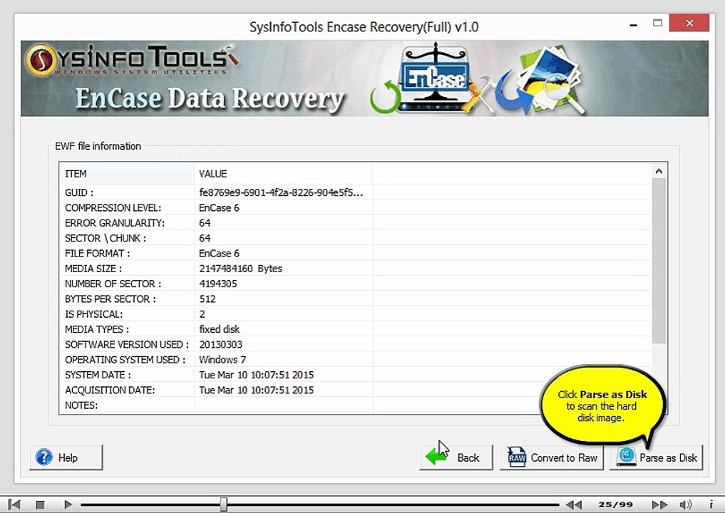 SysInfoTools EnCase Data Recovery Software