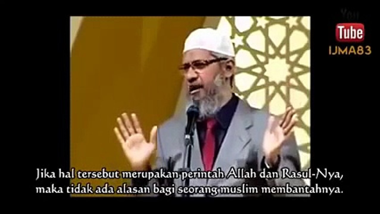 Dr Zakir Naik. Shirk and not harming anyone