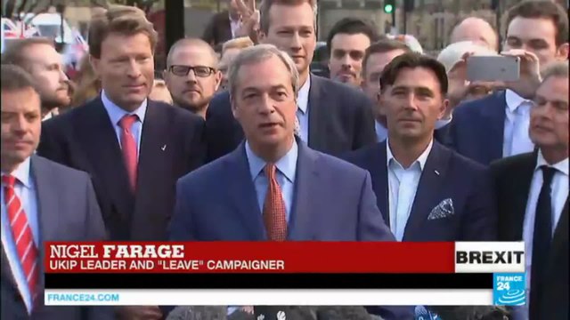 Brexit vote: Nigel Farage hails British voters, declares UK's Indepence day