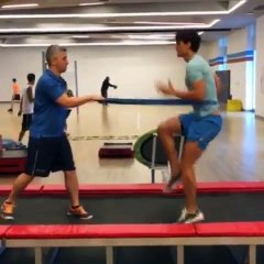 Enes Ünal sıkı çalışıyor!