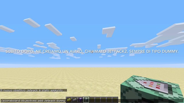 Tutorial - Jetpacks with six commands! - Minecraft ITA