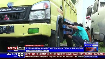 Dua Truk Tabrakan di Tol Cipularang, 2 Orang Tewas