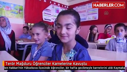Terör Mağduru Öğrenciler Karnelerine Kavuştu