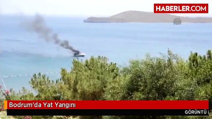 Bodrum'da Yat Yangını