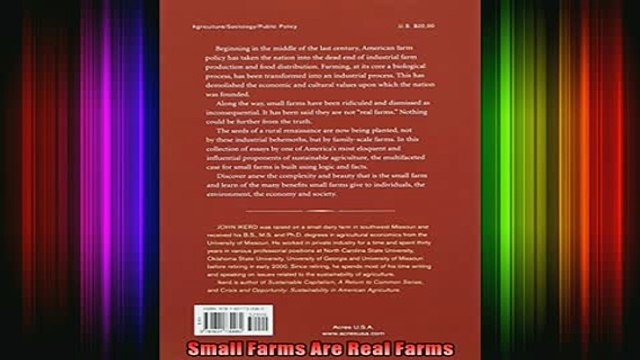 READ book Small Farms Are Real Farms Full Free